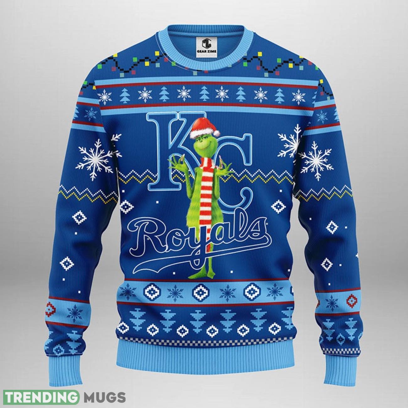 Kansas City Royals Funny Grinch Ugly Christmas Sweater Special Christmas Gift 3D Sweater Kansas City Royals Funny Grinch Ugly Christmas Sweater Special Christmas Gift 3D Sweater