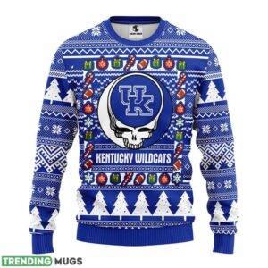 Kentucky Wildcats Grateful Dead Ugly Christmas Sweater men women Christmas Gift 3D Sweater