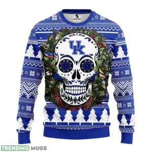 Kentucky Wildcats Skull Flower Ugly Ugly Christmas Sweater Special Christmas Gift 3D Sweater