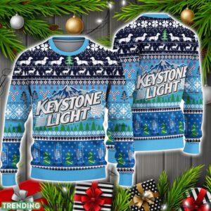 Keystone Light Moutain Beer Ugly Sweater Christmas Holiday Gift Christmas Product Photo 1