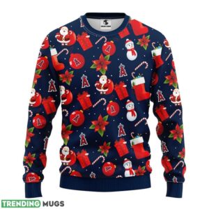 Los Angeles Angels Santa Claus Snowman Ugly Christmas Sweater Special Christmas Gift Sport Fans Christmas Gift 3D Sweater