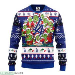 Los Angeles Dodgers 12 Grinch Xmas Day Ugly Christmas Sweater Special Christmas Gift Product Photo 1