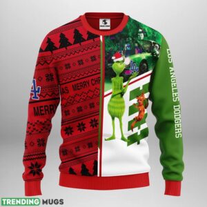Los Angeles Dodgers Grinch & Scooby-doo Ugly Christmas Sweater Special Christmas Gift Product Photo 1