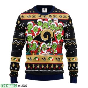 Los Angeles Rams 12 Grinch Xmas Day Ugly Christmas Sweater Special Christmas Gift 3D Sweater