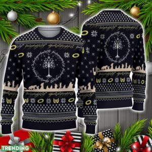 LOTR Ugly Knitted Christmas Sweater Christmas Holiday Gift , Xmas Sweater Christmas Holiday Gift 3D Sweater