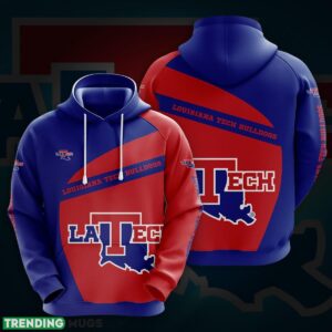 Louisiana Tech Bulldogs 3D Hoodie For Fans New Trending All OVer Print - Louisiana Tech Bulldogs 3D Hoodie For Fans New Trending All OVer Print