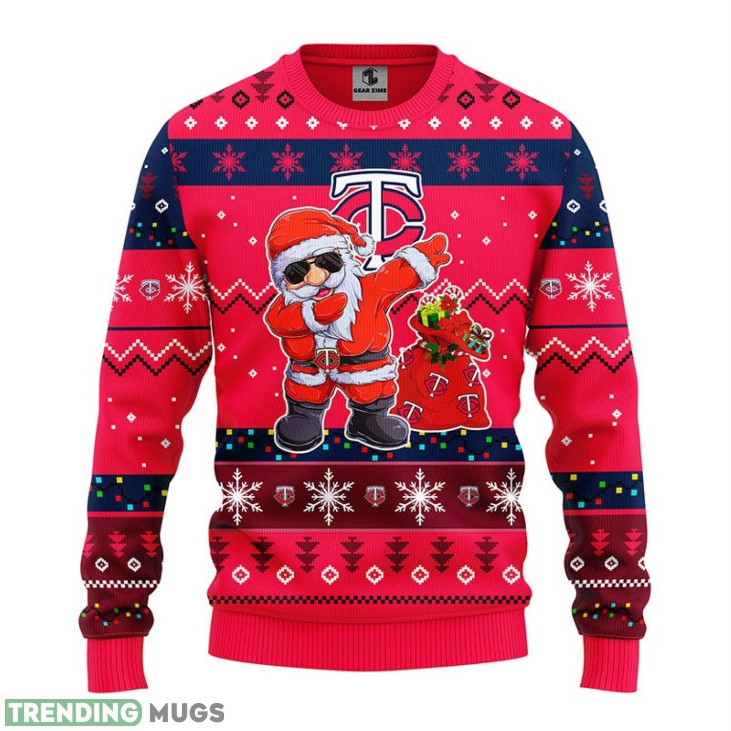 Minnesota Twins Dabbing Santa Claus Christmas Ugly Sweater 3D Christmas Sweater For Men Women 3D Sweater Minnesota Twins Dabbing Santa Claus Christmas Ugly Sweater 3D Christmas Sweater For Men Women 3D Sweater