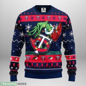 Minnesota Twins Grinch Christmas Ugly Sweater 3D Christmas Sweater For Men Women Product Photo 1