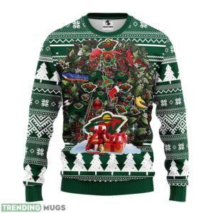 Minnesota Wild Tree AOP Ugly Christmas Sweater Christmas Holiday Gift For Fans Product Photo 1