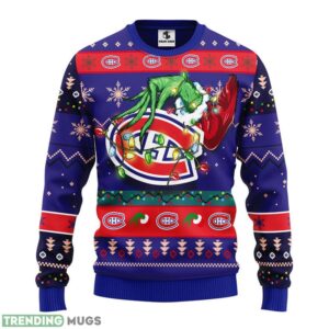 Montreal Canadians Grinch Christmas Ugly Sweater 3D Christmas Sweater For Men Women Product Photo 1