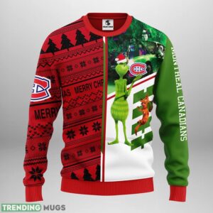 Montreal Canadians Grinch & Scooby-doo Christmas Ugly Sweater 3D Christmas Sweater For Men Women Product Photo 1