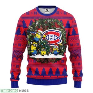 Montreal Canadians Minion Christmas Ugly Sweater 3D Christmas Sweater For Men Women Product Photo 1