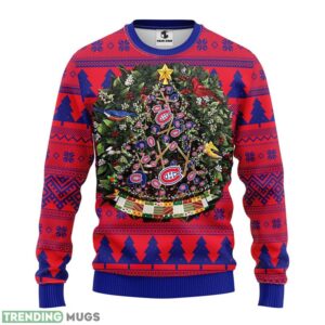 Montreal Canadians Tree Ball Christmas Ugly Sweater 3D Christmas Sweater For Men Women Product Photo 1