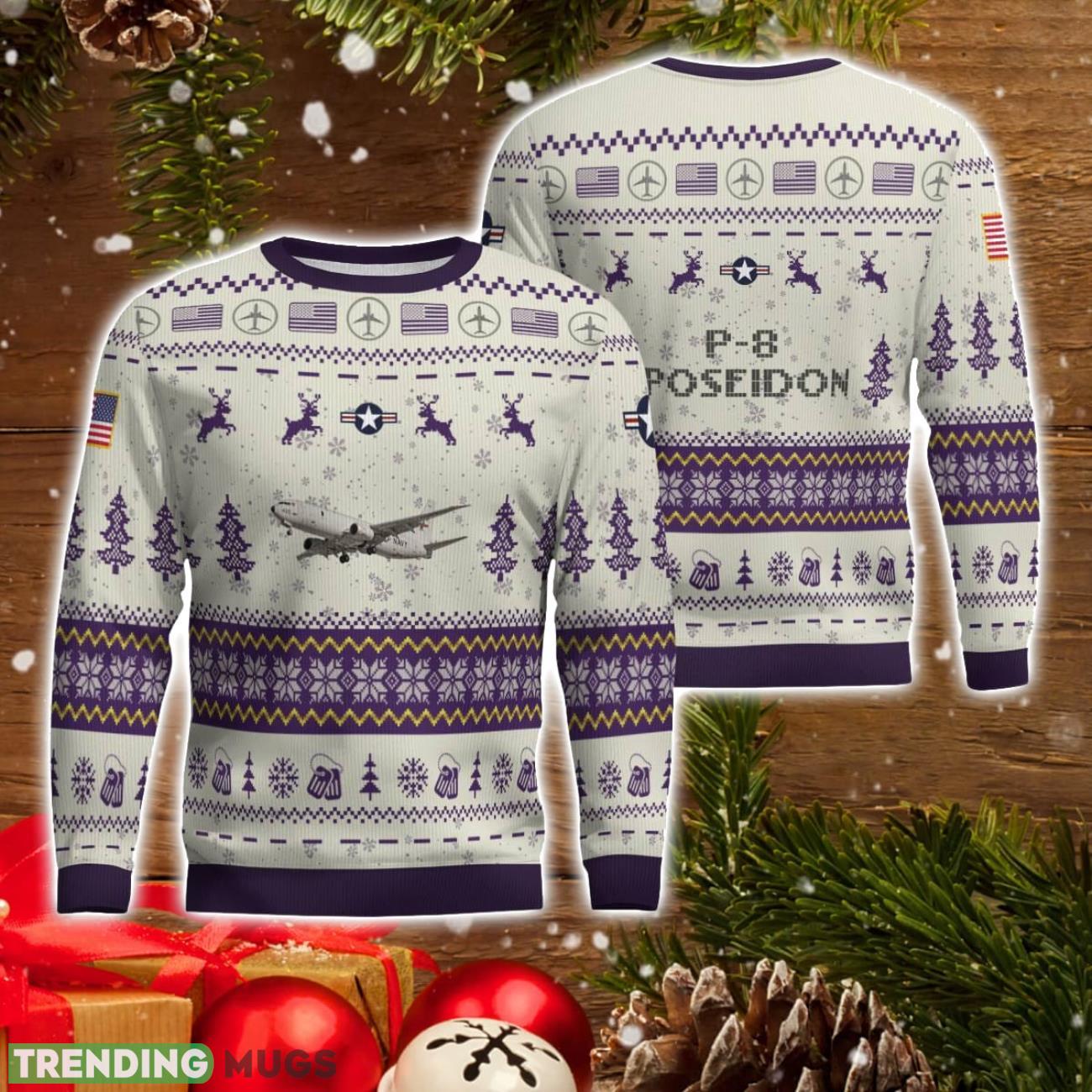 P 8 Poseidon P8 AOP Aircraft Ugly Christmas Sweater For Men And Women Purple Color Christmas Gift 3D Sweater P 8 Poseidon P8 AOP Aircraft Ugly Christmas Sweater For Men And Women Purple Color Christmas Gift 3D Sweater