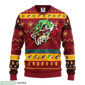 Phoenix Coyotes Grinch Christmas Ugly Sweater Holiday Gift Product Photo 1