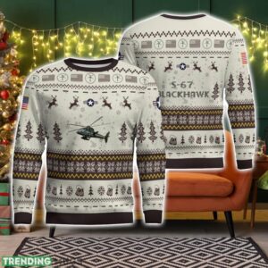 S-67 Blackhawk S67 Veteran Aircraft Ugly Christmas Sweater Christmas Gift Holiday Product Photo 1