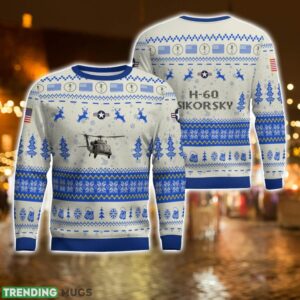 Sikorsky H-60 H60 All Printed AOP Aircraft Ugly Christmas Sweater For Men And Women Product Photo 1