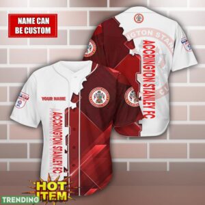 Accrington Stanley Personalized Name 3D Baseball Jersey Shirt Product Photo 1