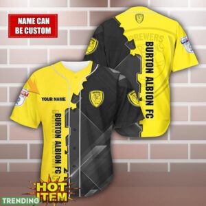 Burton Albion F.C Personalized Name 3D Baseball Jersey Shirt Product Photo 1