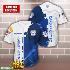 Cardiff City F.C Personalized Name 3D Baseball Jersey Shirt Product Photo 1