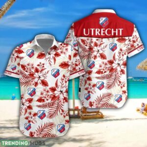 FC Utrecht Hawaiian Shirt Tropical Style Summer Gift For Men And Women Product Photo 1