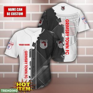 Grimsby Town Personalized Name 3D Baseball Jersey Shirt Product Photo 1
