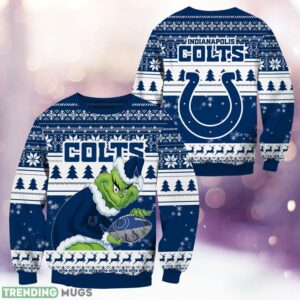 Indianapolis Colts Grinch Christmas Ugly Sweater Holiday Christmas Gift Product Photo 1