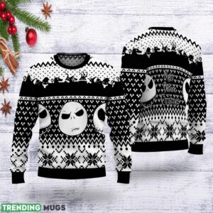Jack Skellington Night Before Christmas Ugly Sweater Holiday Christmas Gift Product Photo 1