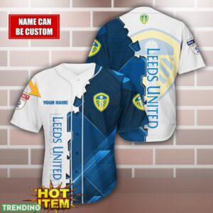 Leeds United F.C Personalized Name 3D Baseball Jersey Shirt Product Photo 1
