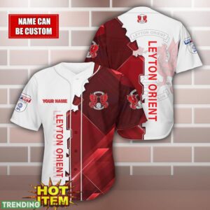 Leyton Orient Personalized Name 3D Baseball Jersey Shirt Product Photo 1