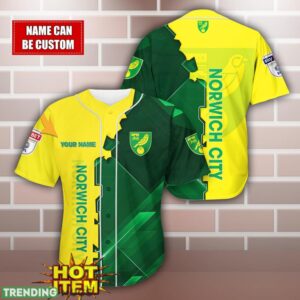 Norwich City Personalized Name 3D Baseball Jersey Shirt Product Photo 1